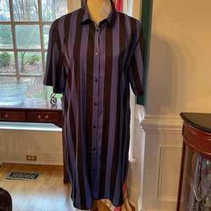MSCH Copenhagen NEW w/Tags Long Shirt or Dress - Size S - Blue/Black